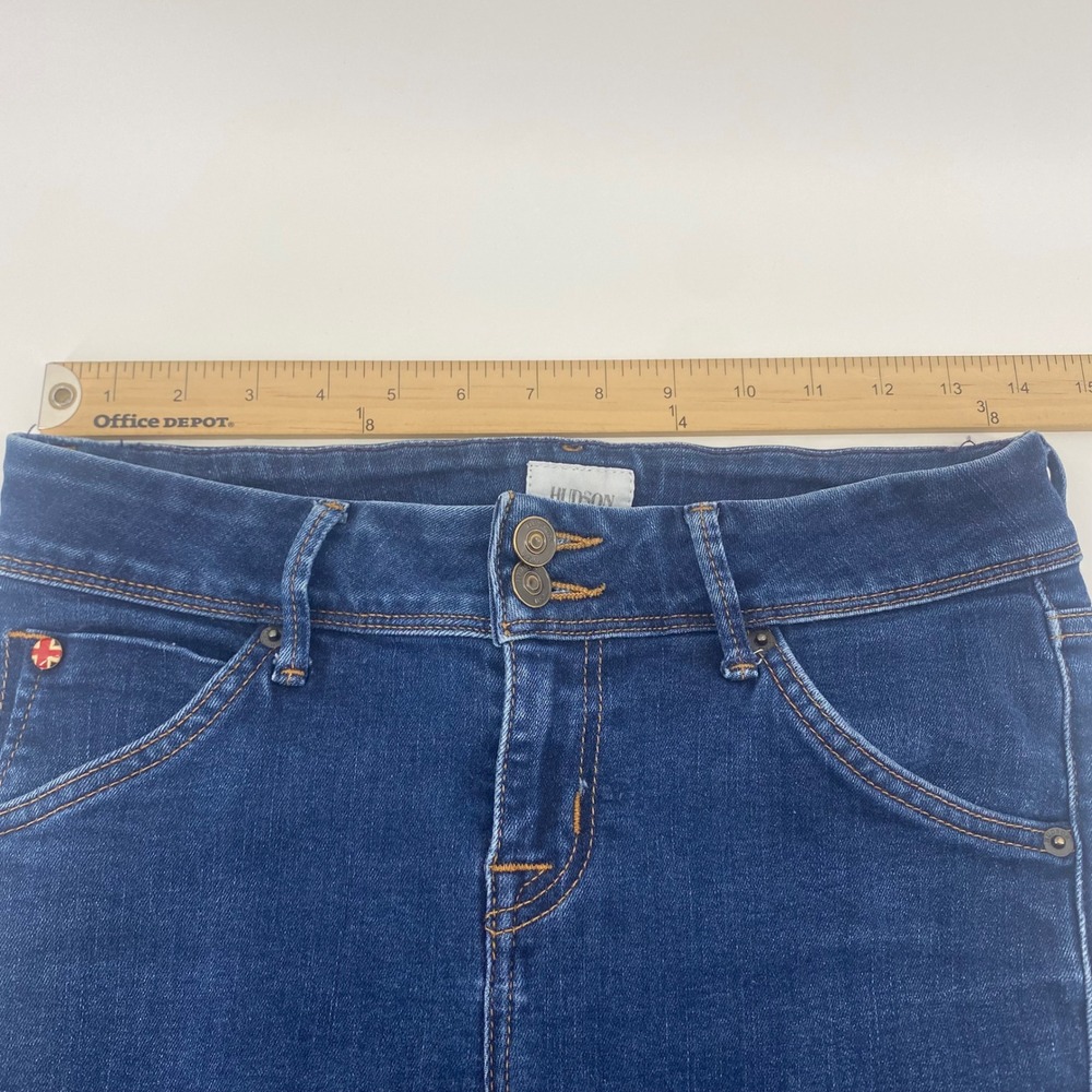 Hudson Beth Baby Boot Jeans Womens 28 Blue Flap Pocket Bootcut Denim - Picture 6 of 11